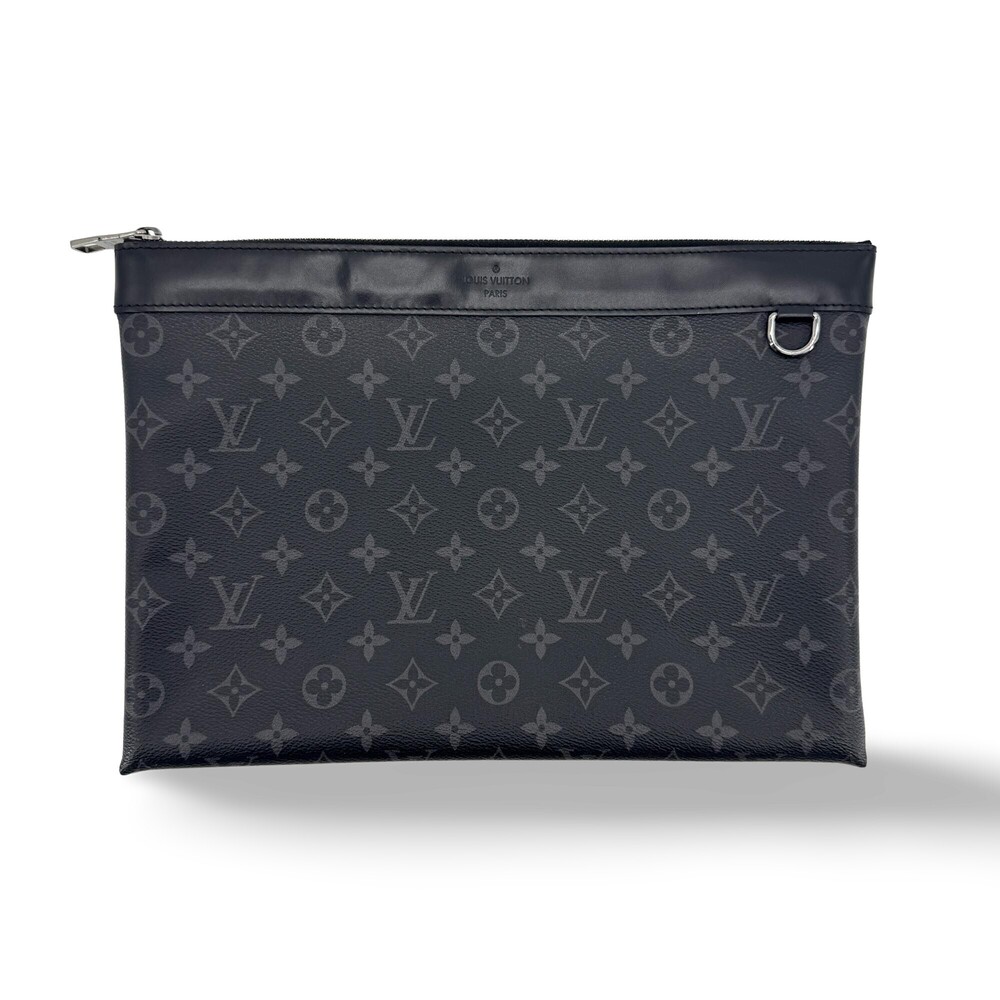 Louis Vuitton Discovery Pochette Monogram Eclipse Canvas GM